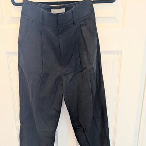 Everlane Draper Tapered Pant, Black, Size 00